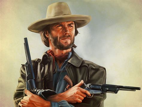 clint eastwood western wallpaper